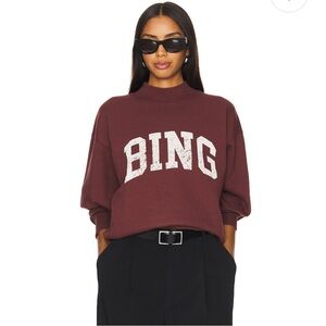 Bradie Bing Sweatshirt in Deep Burgundy
Brand new with tags